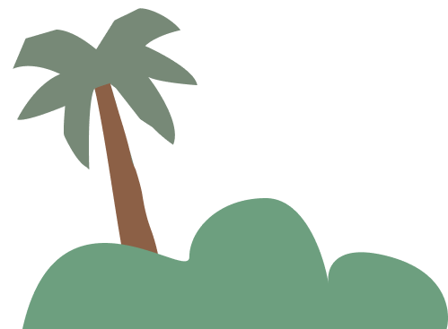 Palm tree left