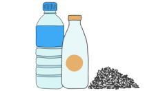 Kites made from recycled material